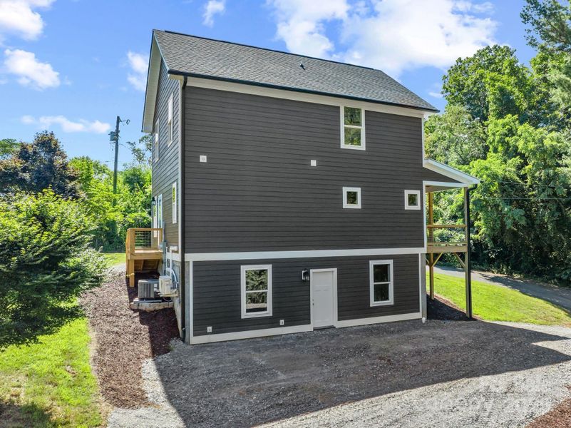 Exterior details and patio area of a home in , Asheville (Image 3).