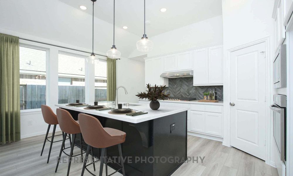 Furnished interior view inside a new home in Grand Central Park: 40ft. lots, Conroe (Image 8). Furnished interior view inside a new home in Grand Central Park: 40ft. lots, Conroe (Image 8).