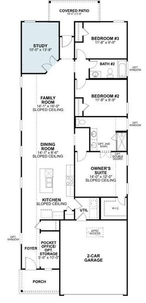2D floor plan layout of this home in Moran Ranch, Willis, TX (Image 4).