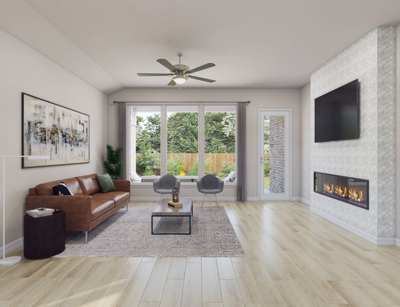 Furnished interior view inside a new home in Woodson’s Reserve, Spring (Image 5).