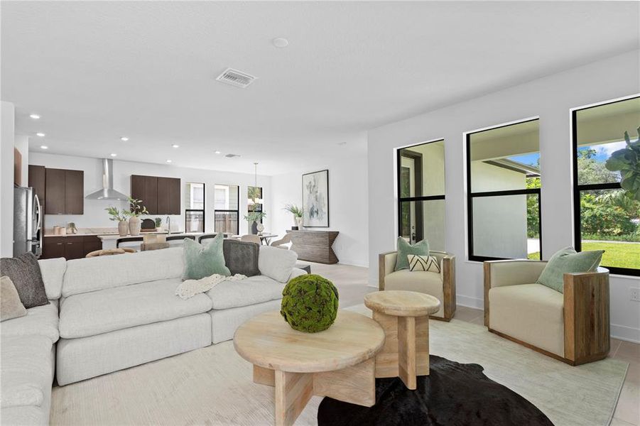 Furnished interior view inside a new home in , Tampa (Image 11).