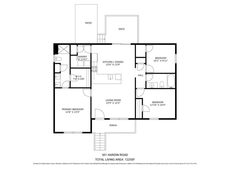 2D floor plan layout of this home in , Shelby, NC (Image 4).