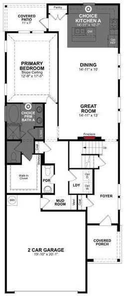 Beazer Homes Churchill Cactus Floorplan.