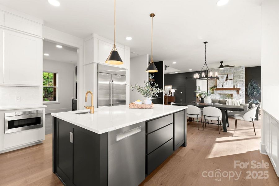 Furnished interior view inside a new home in , Cashiers (Image 44).