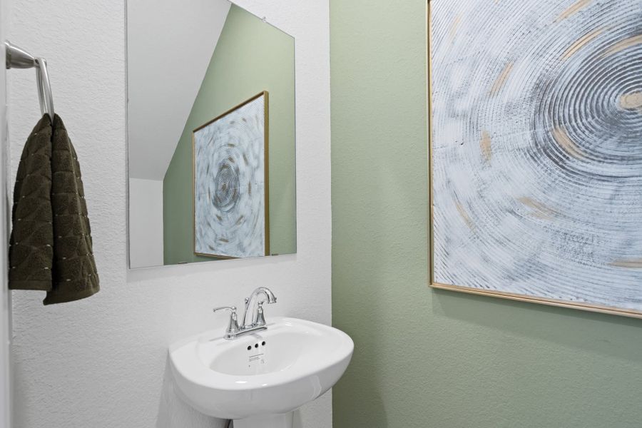 Close-up of interior finishes inside a home in Bridgeland, Cypress (Image 18).