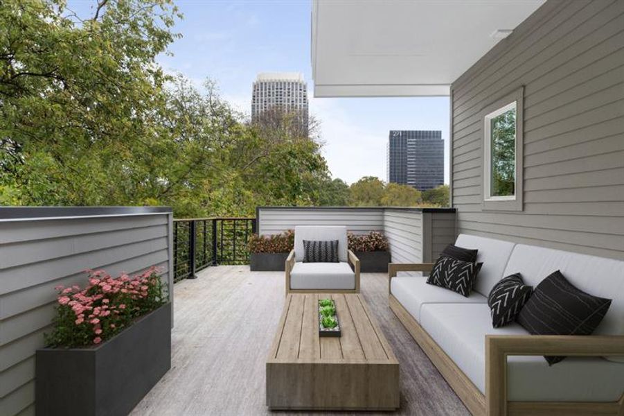 Exterior details and patio area of a home in , Atlanta (Image 23).
