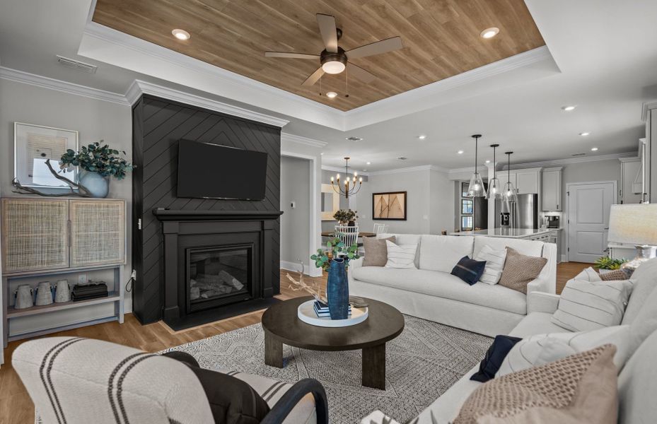 Furnished interior view inside a new home in The Haven at Riverlights, Wilmington (Image 8).