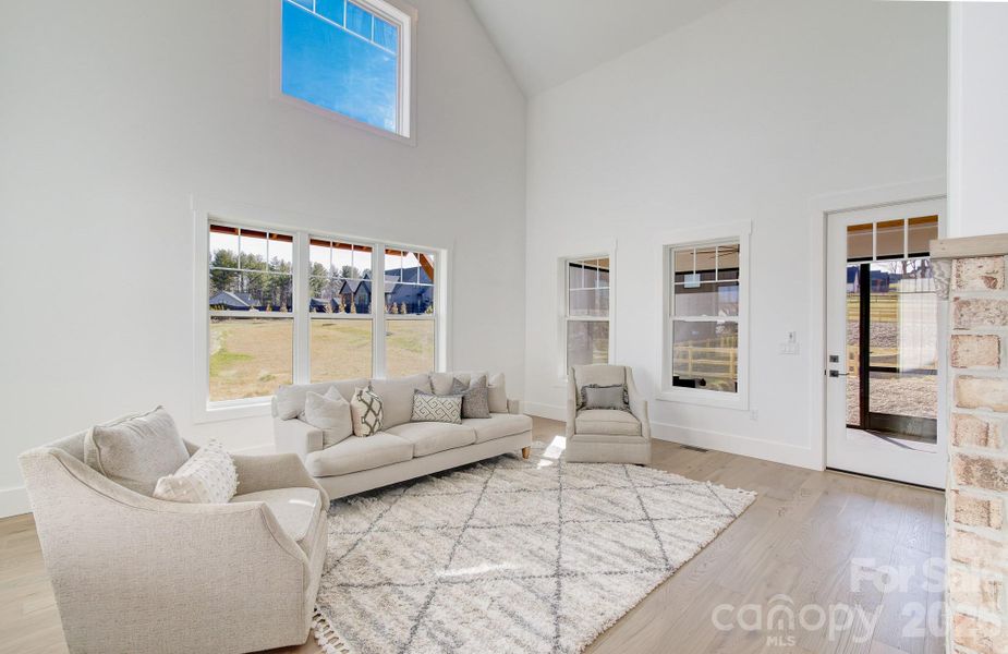 Furnished interior view inside a new home in , Mills River (Image 27).