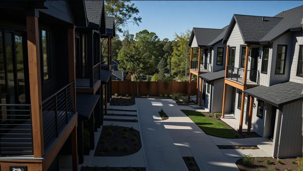 Exterior details and patio area of a home in , Austin (Image 3).