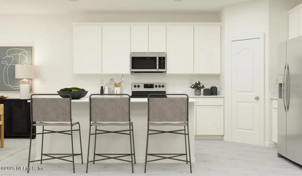 Furnished interior view inside a new home in Silver Falls Single Family at SilverLeaf: Silver Falls 40s at SilverLeaf, St. Augustine (Image 10).