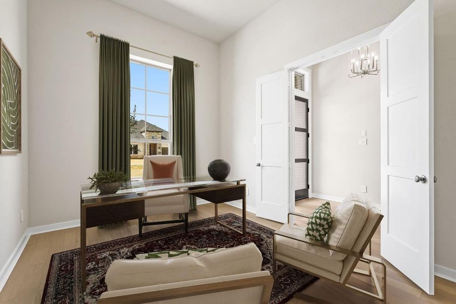 Furnished interior view inside a new home in Cross Creek West, Fulshear (Image 8).