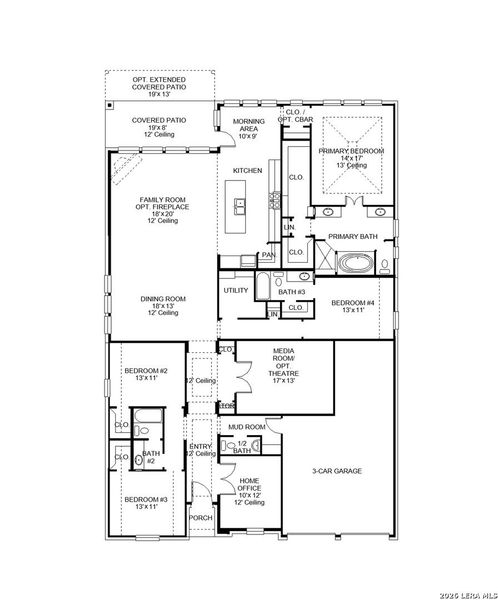 2D floor plan layout of this home in Veramendi, New Braunfels, TX (Image 2). 2D floor plan layout of this home in Veramendi, New Braunfels, TX (Image 2).
