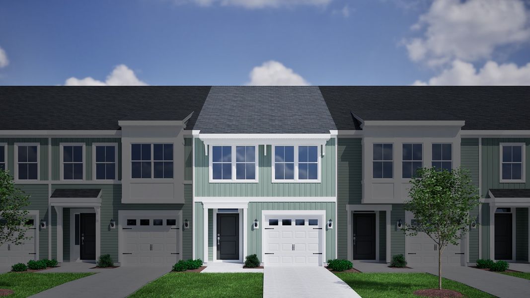 Representative exterior photo of a completed home built from the Foxglove - Genesis Value Collection by Mungo Homes in Westview, Charlotte, NC (Image 23).