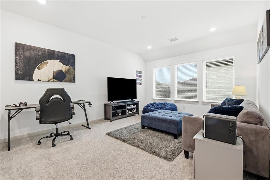 Furnished interior view inside a new home in Estates at Stacy Crossing, McKinney (Image 10).