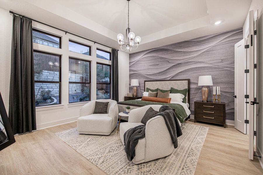 Furnished interior view inside a new home in Sweetwater, Austin (Image 35).