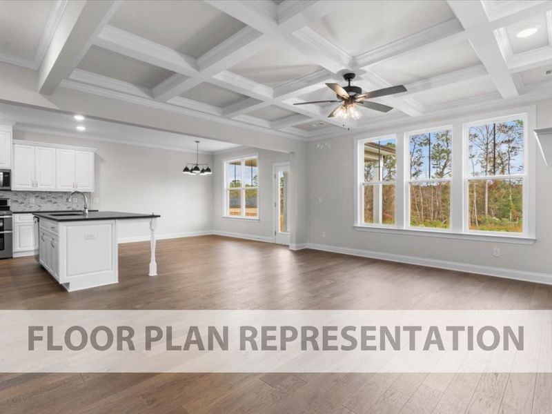 Dublin II Floor Plan Representation | Cafe and Living