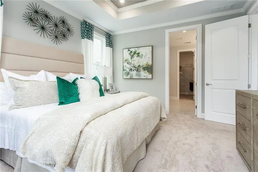 Furnished interior view inside a new home in , Hoschton (Image 9).
