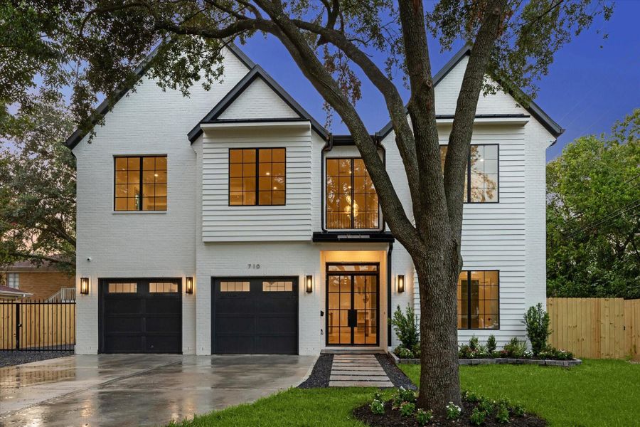 Front exterior of a new home in , Houston, TX, highlighting curb appeal (Image 26). Front exterior of a new home in , Houston, TX, highlighting curb appeal (Image 26).
