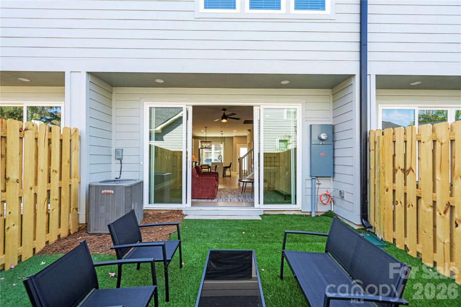 Exterior details and patio area of a home in , Charlotte (Image 20).