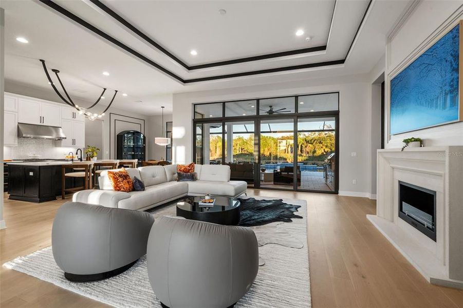 Furnished interior view inside a new home in , Sarasota (Image 52).