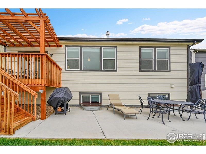 Added Concrete Patio in the Backyard
