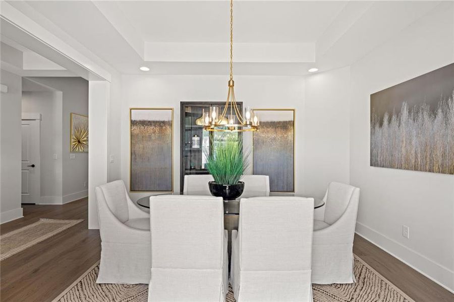 Furnished interior view inside a new home in Soleil Belmont Park, Canton (Image 38).