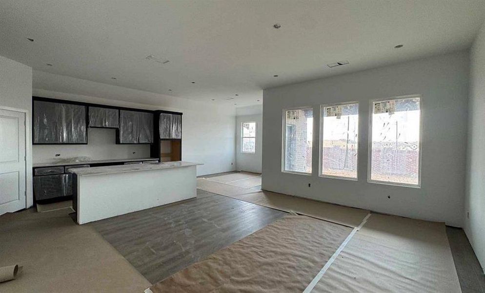 Open Kitchen-Living-Dining Room Construction Progress Open Kitchen-Living-Dining Room Construction Progress