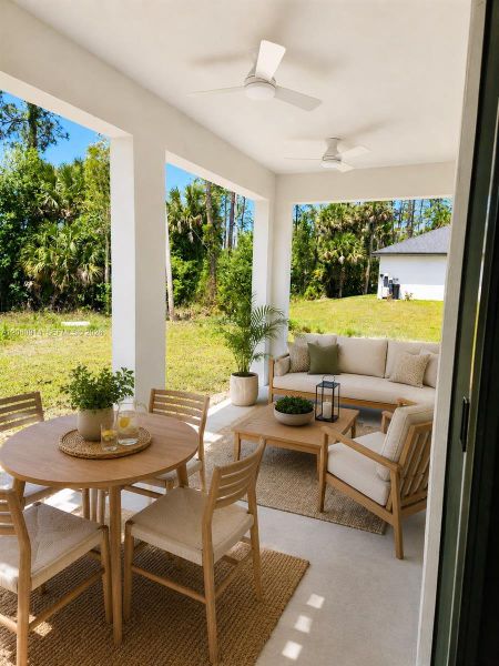 Exterior details and patio area of a home in , Lehigh Acres (Image 3).