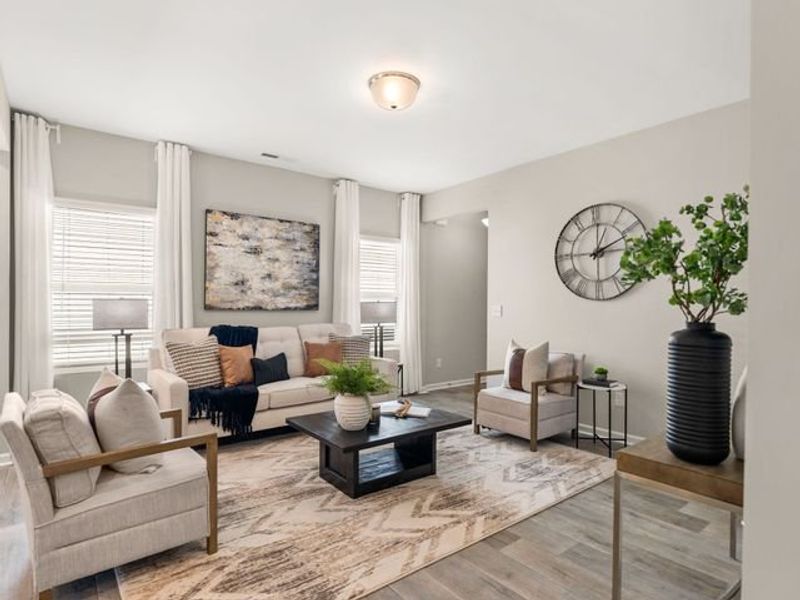 Representative furnished interior of a home built from the Canterbury by True Homes in Reedy Fork Middleton, Greensboro (Image 15).