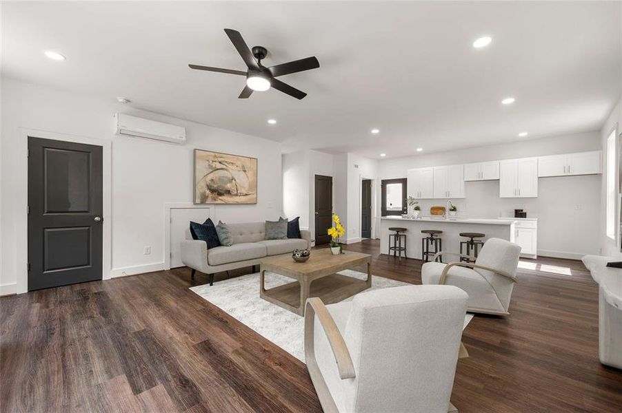 Furnished interior view inside a new home in , Atlanta (Image 12). Furnished interior view inside a new home in , Atlanta (Image 12).