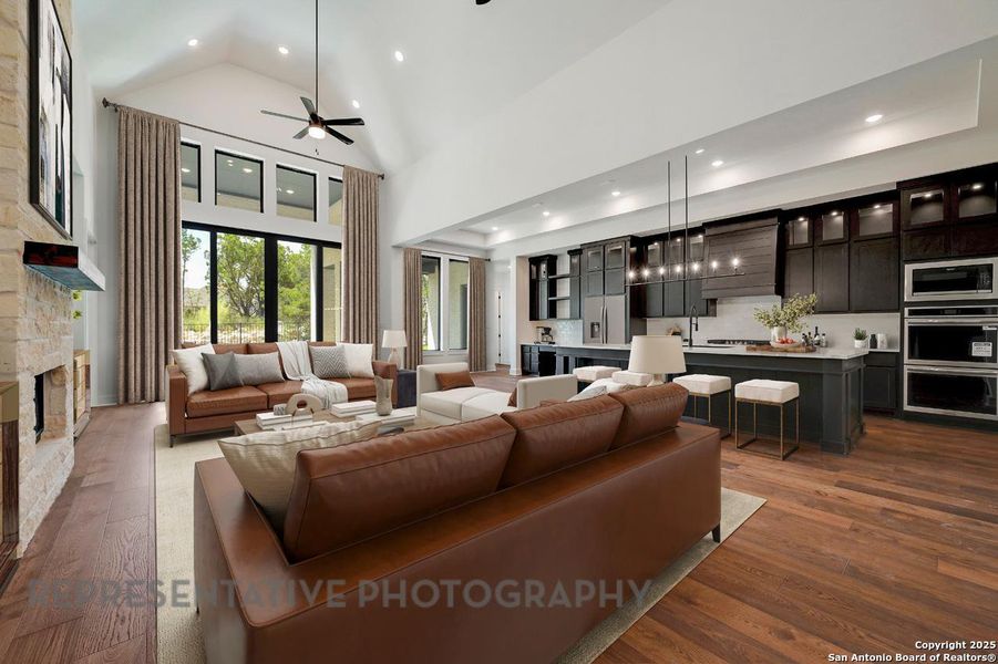 Furnished interior view inside a new home in , San Marcos (Image 6). Furnished interior view inside a new home in , San Marcos (Image 6).