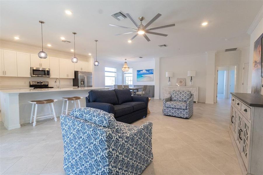 Furnished interior view inside a new home in , Punta Gorda (Image 7). Furnished interior view inside a new home in , Punta Gorda (Image 7).