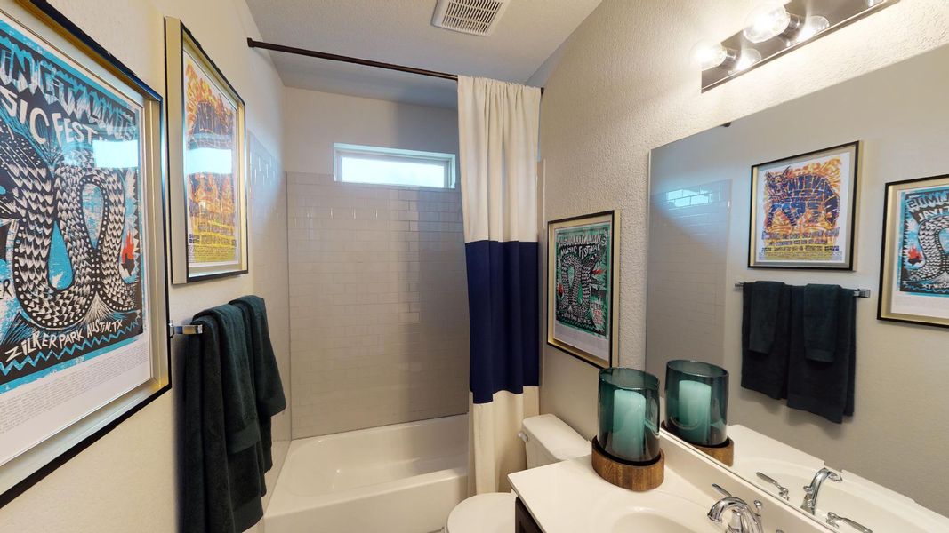 Furnished interior view inside a new home in Easton Park, Austin (Image 9).