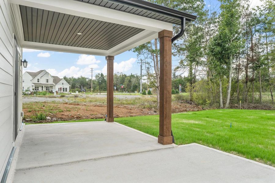 The Leighland B Outdoor Living Area