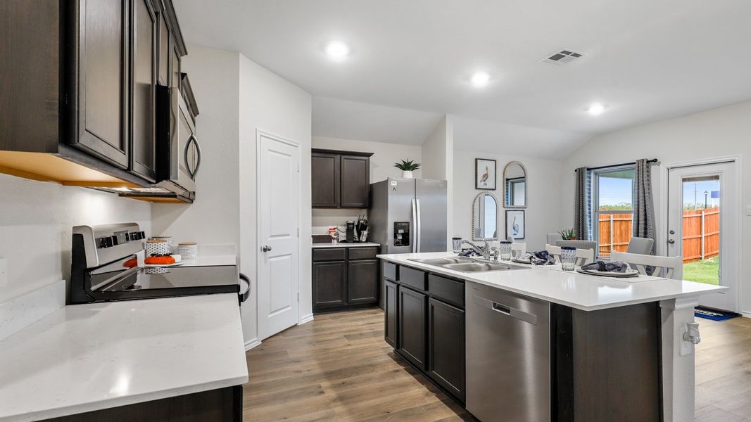 Furnished interior view inside a new home in Stonewyck Farms, Ennis (Image 10). Furnished interior view inside a new home in Stonewyck Farms, Ennis (Image 10).