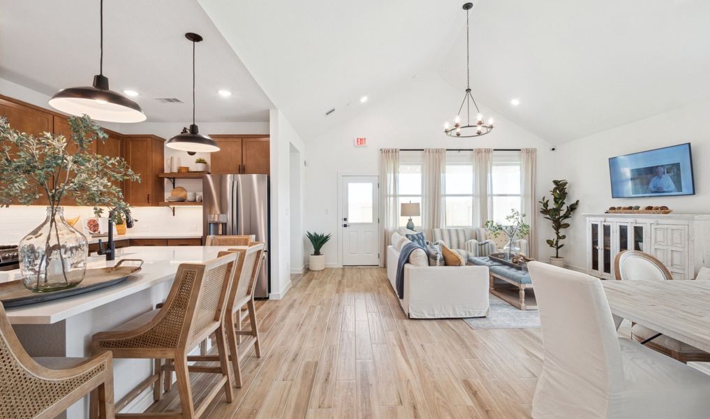 Open concept living spaces Open concept living spaces