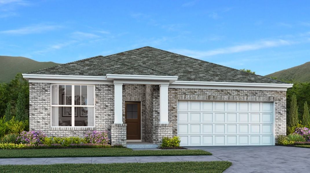 Front exterior of a new home in Spring Valley Estates, Lewisburg, TN, highlighting curb appeal (Image 1). Front exterior of a new home in Spring Valley Estates, Lewisburg, TN, highlighting curb appeal (Image 1).