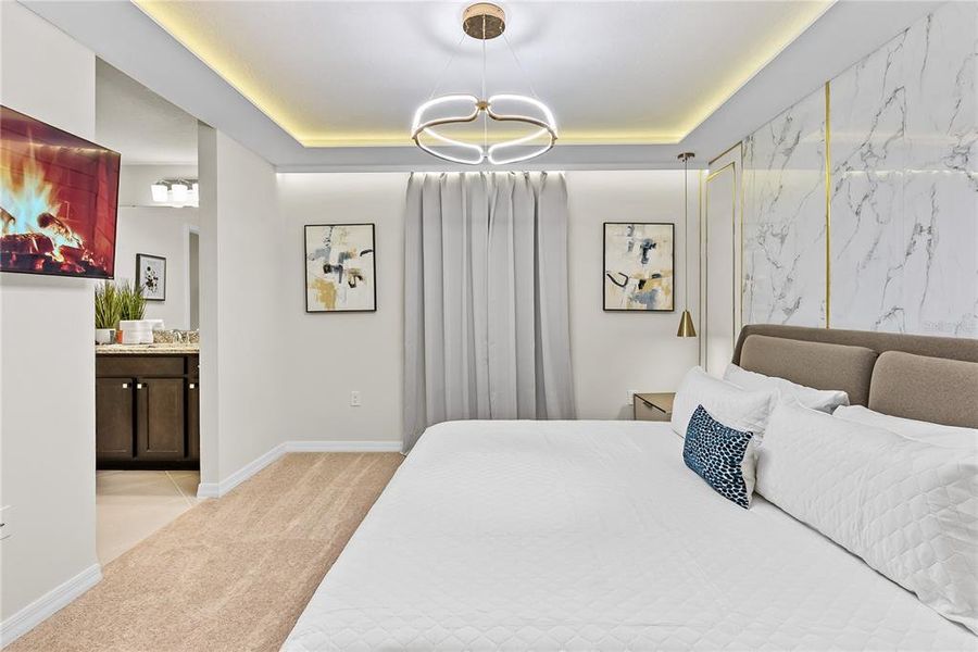 Furnished interior view inside a new home in , Clermont (Image 18). Furnished interior view inside a new home in , Clermont (Image 18).