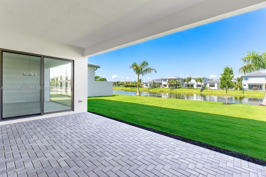 Exterior details and patio area of a home in Lotus Edge, Boca Raton (Image 26). Exterior details and patio area of a home in Lotus Edge, Boca Raton (Image 26).