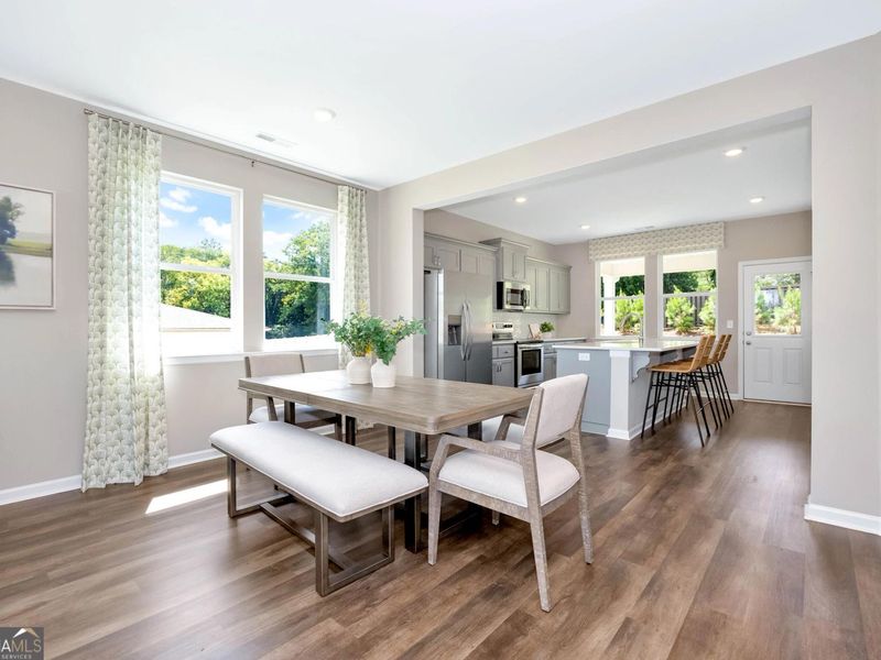 Furnished interior view inside a new home in Ivy Glen, Perry (Image 3). Furnished interior view inside a new home in Ivy Glen, Perry (Image 3).