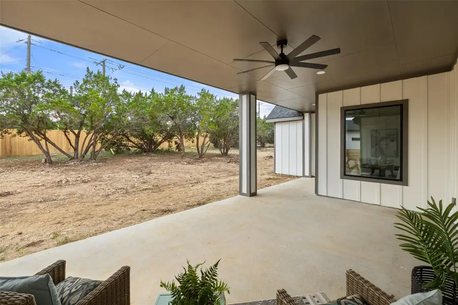 Exterior details and patio area of a home in , Wimberley (Image 4).