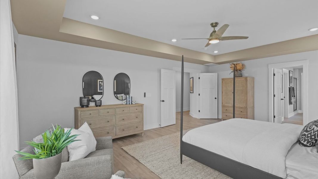 Representative furnished interior of a home built from the Stonefield by DRB Homes in Kayfield at Midway, Anderson (Image 17).