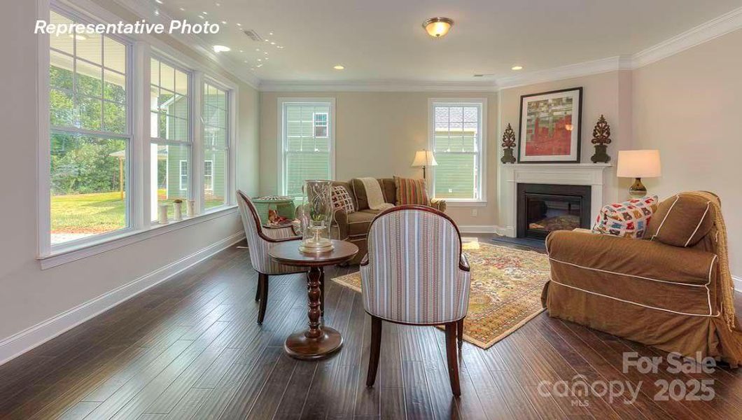 Furnished interior view inside a new home in Sanctuary at Southgate, Indian Trail (Image 3).