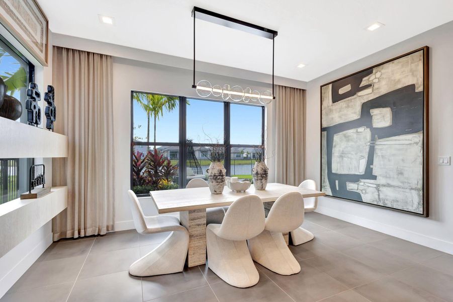 Furnished interior view inside a new home in Apex at Avenir, Palm Beach Gardens (Image 33).