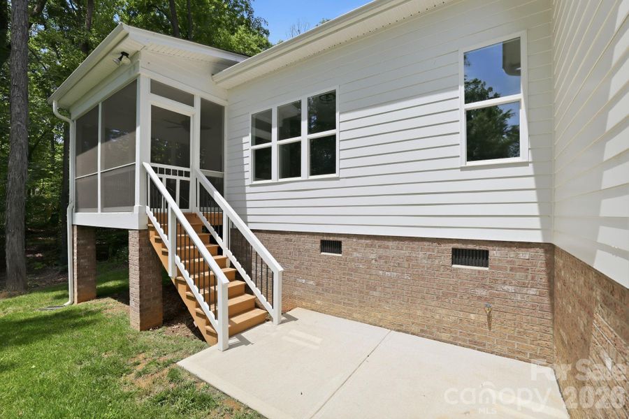Exterior details and patio area of a home in , Monroe (Image 26).