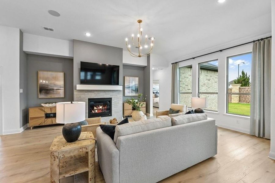Furnished interior view inside a new home in Hulen Trails, Fort Worth (Image 9). Furnished interior view inside a new home in Hulen Trails, Fort Worth (Image 9).