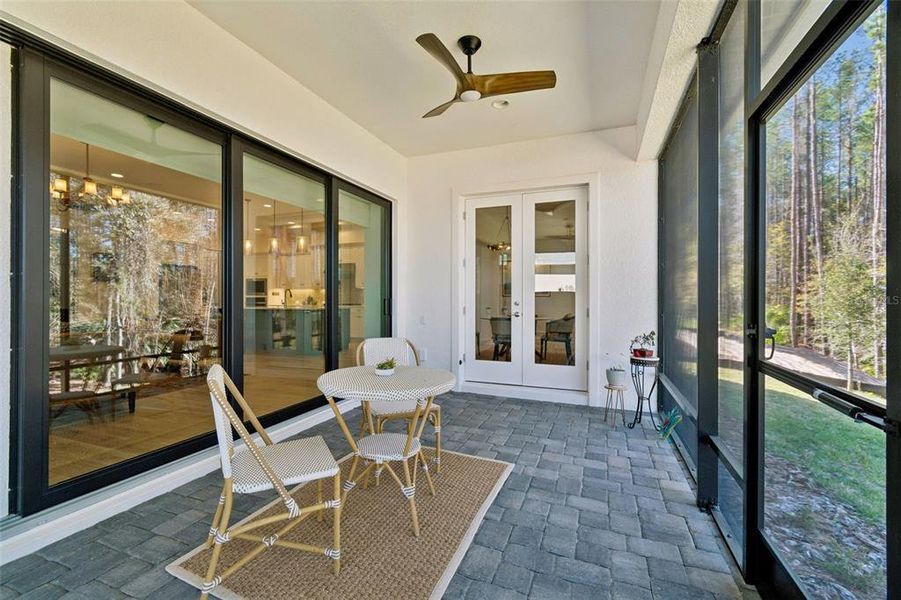 Exterior details and patio area of a home in , Brooksville (Image 29).