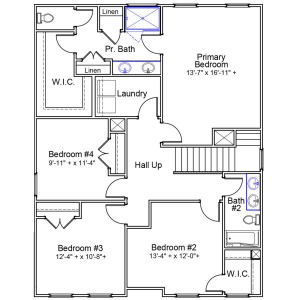 2D floor plan layout of this home in Six Oaks, Summerville, SC (Image 3). 2D floor plan layout of this home in Six Oaks, Summerville, SC (Image 3).