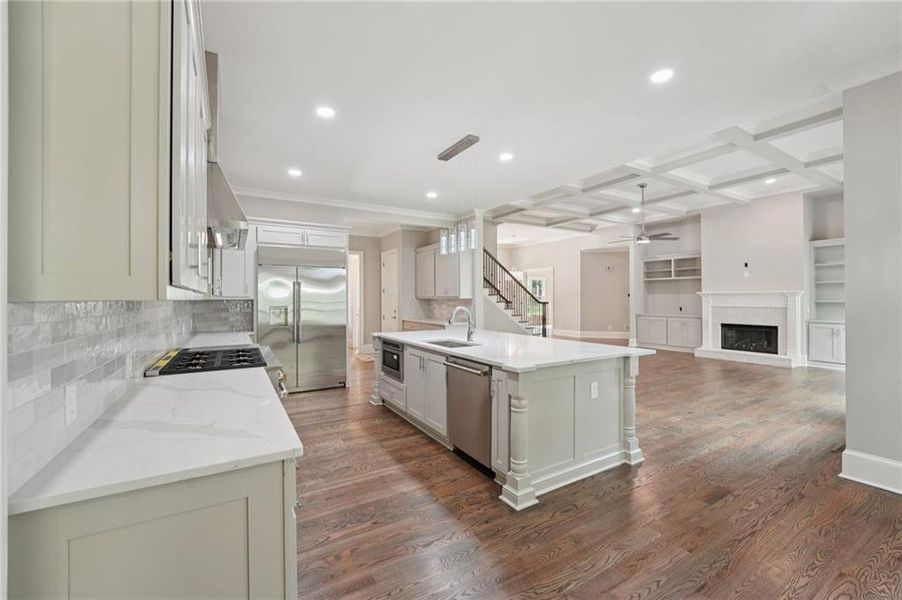 Furnished interior view inside a new home in The Reserve At Governors Towne Club, Acworth (Image 16). Furnished interior view inside a new home in The Reserve At Governors Towne Club, Acworth (Image 16).