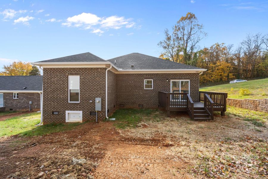 Rear of this brick beauty